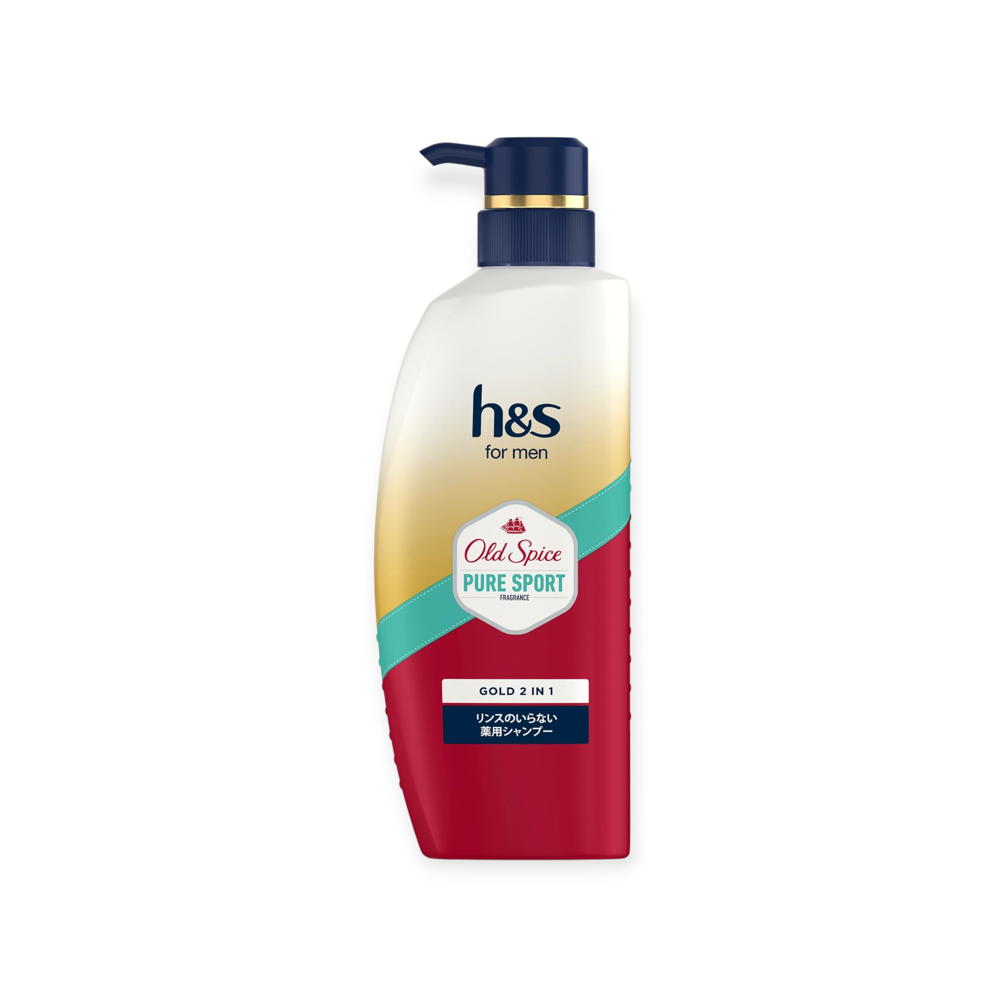 h&s for men ゴールド 2in1 オールドスパイス ピュアスポーツの香り 薬用シャンプー